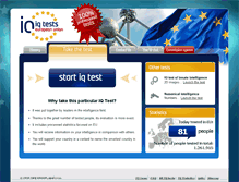 Tablet Screenshot of iq-test.pl