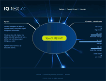 Tablet Screenshot of cz.iq-test.cc