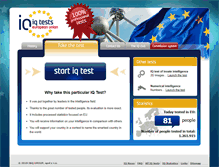 Tablet Screenshot of iq-test.ie